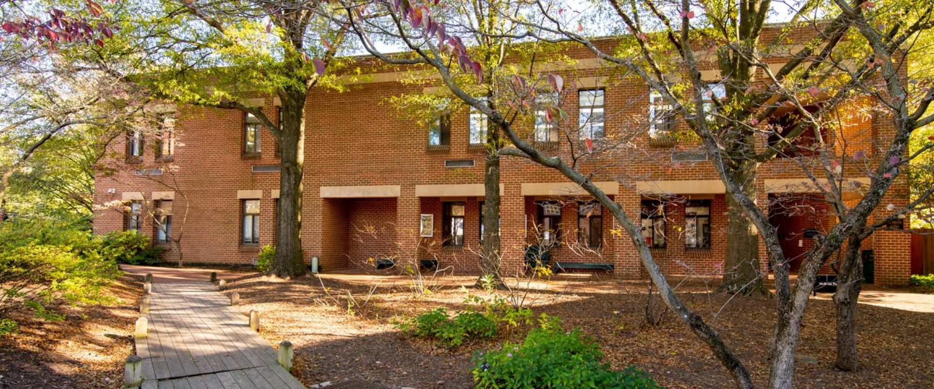 Lower School building with path
